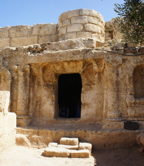 People of the Cave (Surat Kahf), assumed to be located near Amman, Jordan.